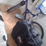 Bike dentro do saco